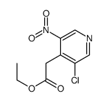 ethyl 2-(3-chloro-5-nitropyridin-4-yl)acetate structure