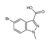 5-bromo-1-methyl-1H-indazole-3-carboxylic acid Structure