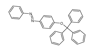 [4-(triphenylmethoxy)phenyl]phenyldiazene结构式