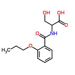 3-HYDROXY-2-(2-PROPOXY-BENZOYLAMINO)-PROPIONIC ACID structure