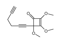 4-hexa-1,5-diynyl-2,3,4-trimethoxycyclobut-2-en-1-one结构式