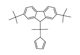 9-[1-(1,3-cyclopentadien-1-yl)-1-methylethyl]-2,7-bis(1,1-dimethylethyl)-9H-fluorene Structure