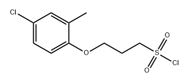 1-Propanesulfonyl chloride, 3-(4-chloro-2-methylphenoxy)-结构式