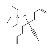 triethyl(5-prop-1-ynylnona-1,8-dien-5-yloxy)silane Structure