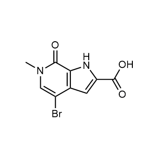 4-溴-6-甲基-7-氧代-6,7-二氢-1H-吡咯并[2,3-c]吡啶-2-羧酸图片