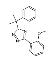 N(2)-cumyl-5-(2-methoxyphenyl)tetrazole Structure