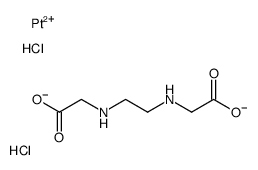 2-[2-(carboxylatomethylamino)ethylamino]acetate,hydron,platinum(2+),dichloride结构式