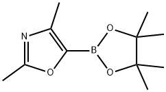 2,4-Dimethyl-5-(4,4,5,5-tetramethyl-[1,3,2]dioxaborolan-2-yl)-oxazole结构式