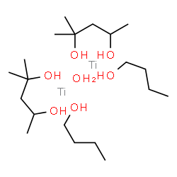 dibutoxybis[2-methylpentane-2,4-diolato(2-)-O,O']-μ-oxodititanium结构式