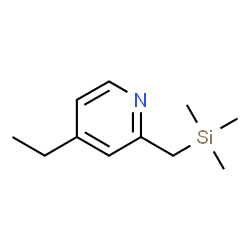 Pyridine, 4-ethyl-2-[(trimethylsilyl)methyl]- (9CI) Structure