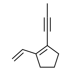 Cyclopentene, 1-ethenyl-2-(1-propynyl)- (9CI) Structure