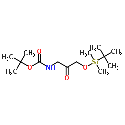 Tert-Butyl N-(3-[(Tert-Butyldimethylsilyl)Oxy]-2-Oxopropyl)Carbamate structure