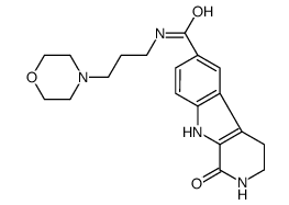 N-(3-morpholin-4-ylpropyl)-1-oxo-2,3,4,9-tetrahydropyrido[3,4-b]indole-6-carboxamide结构式