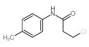 3-chloro-N-(4-methylphenyl)propanamide structure