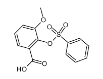 2-benzenesulfonyloxy-3-methoxy-benzoic acid结构式