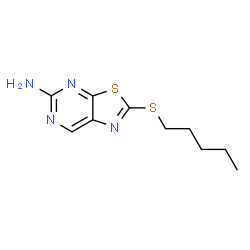 5-Amino-2-(pentylthio)thiazolo[5,4-d]pyrimidine Structure