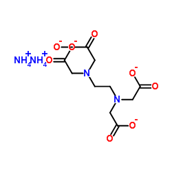 Glycine,N,N'-1,2-ethanediylbis[N-(carboxymethyl)-, ammonium salt (1:2) Structure