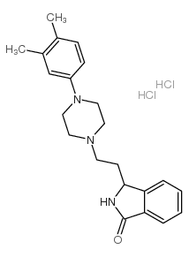 3-[2-[4-(3,4-dimethylphenyl)-1-piperazinyl]ethyl]-2,3-dihydro-1H-isoindol-1-onedihydrochloride Structure