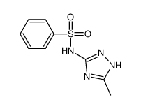 Benzenesulfonamide, N-(5-methyl-s-triazol-3-yl)- (8CI) Structure