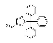 1-三苯甲游基-1H-吡唑-4-甲醛结构式