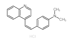 Benzenamine,N,N-dimethyl-4-[2-(4-quinolinyl)ethenyl]-, hydrochloride (1:1) picture