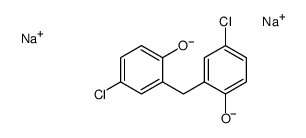 disodium 2,2'-methylenebis(4-chlorophenolate)结构式