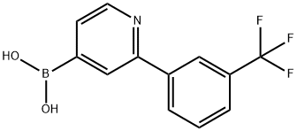 2-(3-Trifluoromethylphenyl)pyridine-4-boronic acid Structure