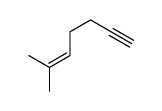 6-methylhept-5-en-1-yne Structure