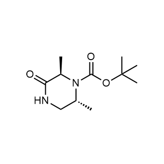 Tert-butyl (2R,6R)-2,6-dimethyl-3-oxopiperazine-1-carboxylate structure