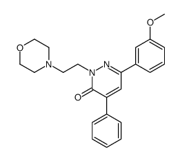 6-(3-methoxyphenyl)-2-(2-morpholin-4-ylethyl)-4-phenylpyridazin-3-one Structure