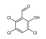 2,3,5-trichloro-6-hydroxybenzaldehyde Structure