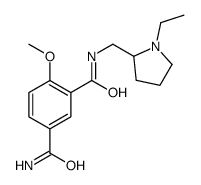 3-[(1-Ethyl-2-pyrrolidinyl)methylcarbamoyl]-4-methoxybenzamide结构式