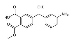 methyl hydrogen 4-[(3-aminophenyl)hydroxymethyl]phthalate structure