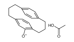 Tricyclo[10.2.2.25,8]octadeca-5,7,12,14(1),15,17-hexen-6-ol acetate结构式