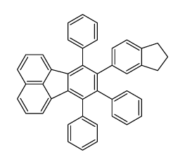 Fluoranthene,8-(2,3-dihydro-1H-inden-5-yl)-7,9,10-triphenyl- Structure