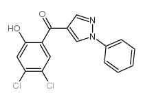 4-(4,5-DICHLORO-2-HYDROXYBENZOYL)-1-PHENYLPYRAZOLE结构式