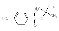 Benzenesulfonothioicacid, 4-methyl-, S-(1,1-dimethylethyl) ester结构式