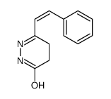 3-(2-phenylethenyl)-4,5-dihydro-1H-pyridazin-6-one结构式