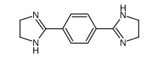 2-[4-(4,5-dihydro-1H-imidazol-2-yl)phenyl]-4,5-dihydro-1H-imidazole Structure