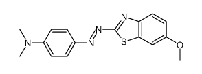 4-[(6-methoxybenzothiazol-2-yl)azo]-N,N-dimethylaniline Structure