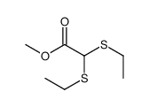 methyl 2,2-bis(ethylsulfanyl)acetate结构式