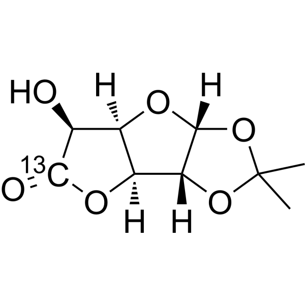 1,2-O-Isopropylidene-a-D-glucofuranuronic-6-13C acid, γ-lactone Structure