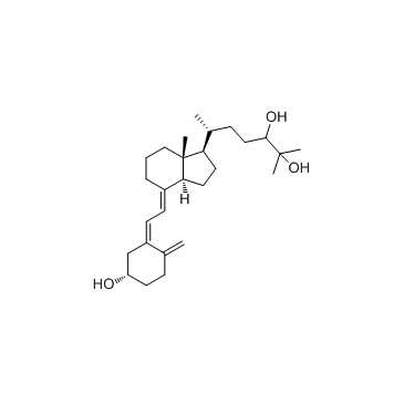 24,25-二羟基维生素 D3结构式