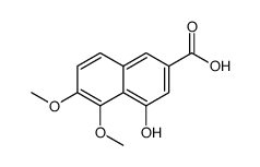 4-羟基-5,6-二甲氧基-2-萘羧酸结构式