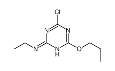 4-Chloro-N-ethyl-6-propoxy-1,3,5-triazin-2-amine结构式