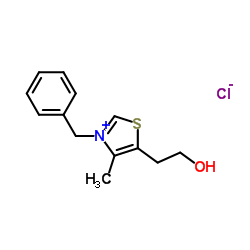 3-BENZYL-5-(2-HYDROXYETHYL)-4-METHYLTHIAZOLIUM CHLORIDE Structure