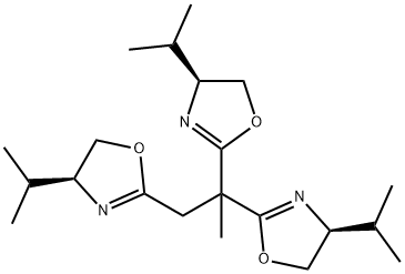 1,2,2-三[(S)-4-异丙基-4,5-二氢-2-噁唑基]丙烷结构式