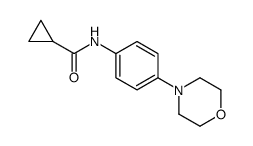 N-[4-(4-Morpholinyl)phenyl]cyclopropanecarboxamide Structure