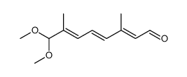 (2E,4E,6E)-8,8-dimethoxy-3,7-dimethyl-octa-2,4,6-trienal Structure