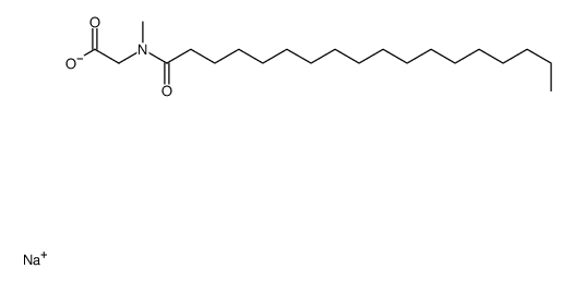 sodium N-methyl-N-(1-oxooctadecyl)aminoacetate Structure